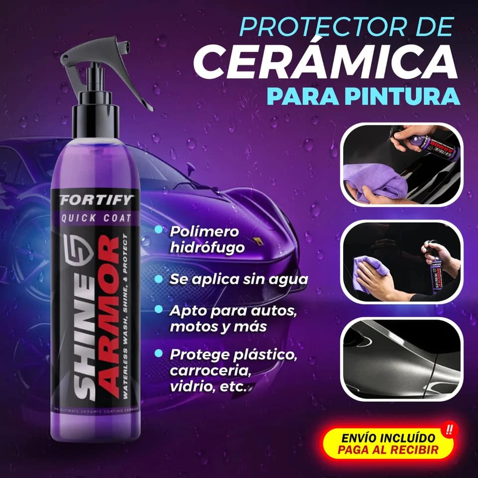 Shine Armor™ Spray Cerámico 3 en 1