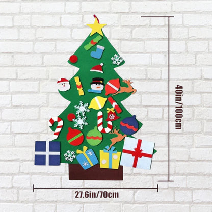 Árbol de Navidad de Fieltro Para Niños